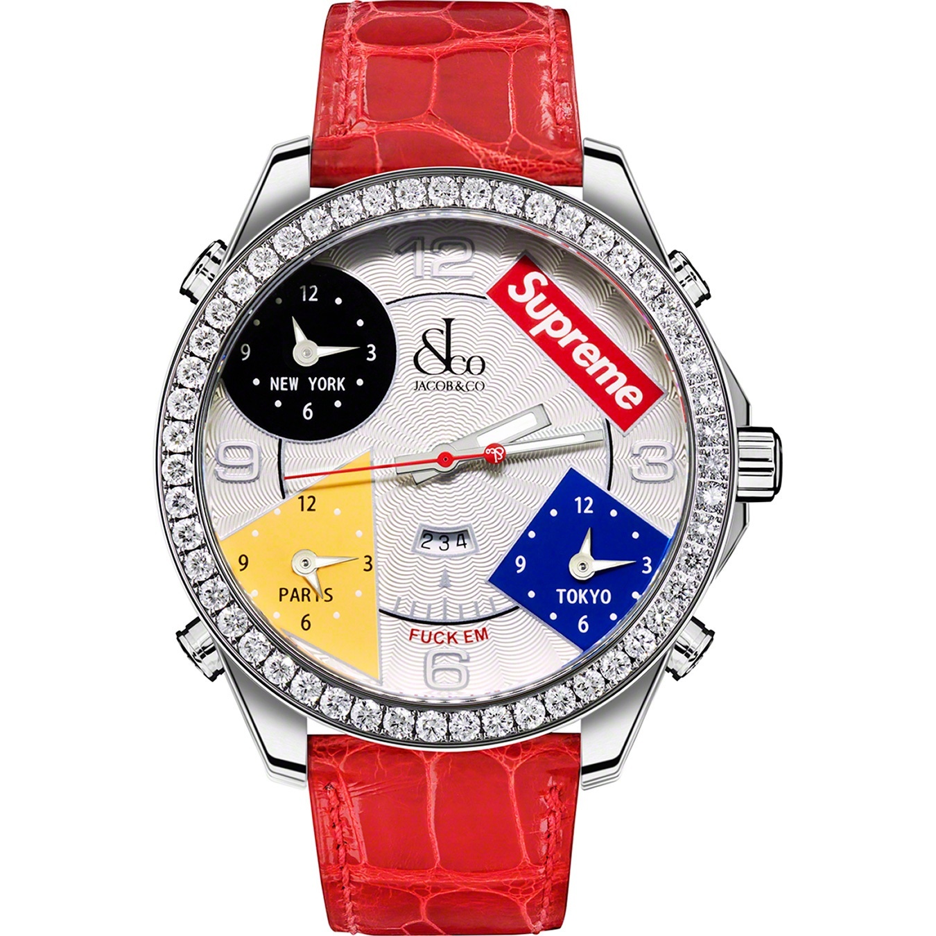 Supreme®/Jacob & Co Time Zone 47mm Watch view 2